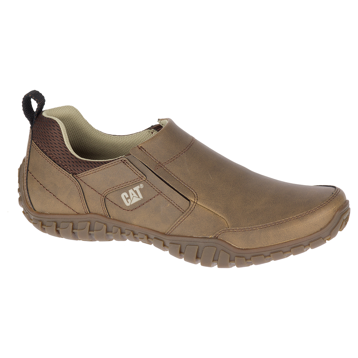 Caterpillar Men's Opine Slip On Shoes Dark Beige CAT-56017